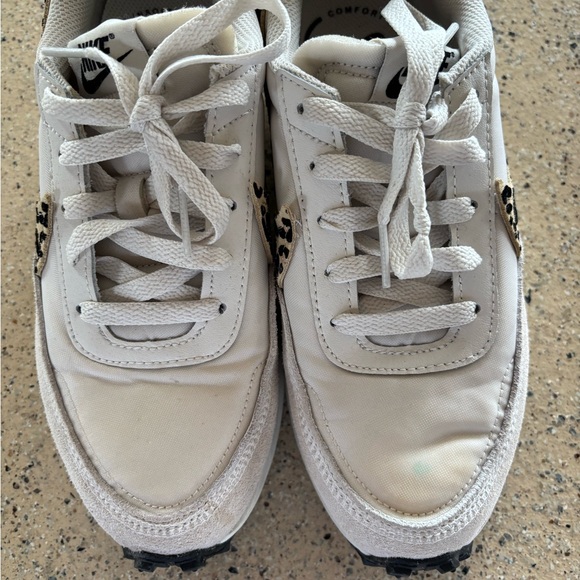 Nike Cream and Leopard Print Sneakers - Picture 1 of 4